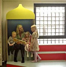 Fredensborgs familier har allerede taget godt imod den nye lege-/læseborg.