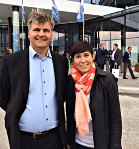 På konferencen mødte borgmesteren blandt andre den norske forsvarsminister Ine Eriksen Søreide.