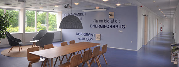 Det nye Iværksættermiljø og Energicenter på Fredensborg Rådhus. Foto: Fredensborg Kommune.
