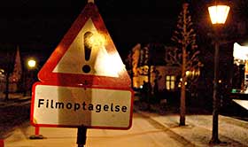 Filmoptagelse i Fredesnborg