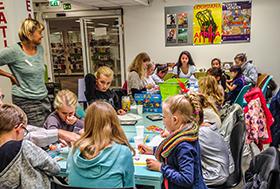 Tidligere workshop for børn på Fredensborg Bibliotek, Fredensborg Bibliotekerne